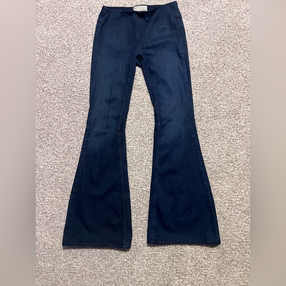 Free People Dark Blue Flare Jeans